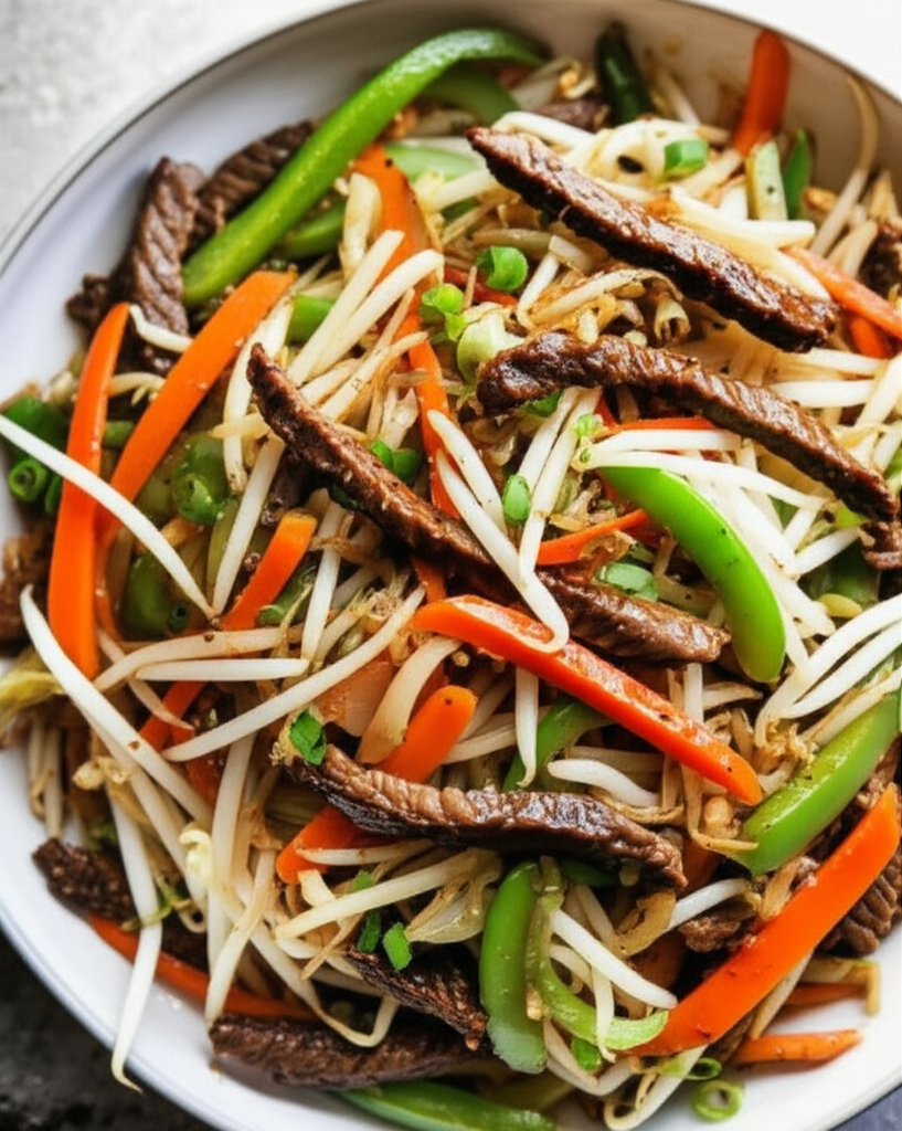 Beef With Bean Sprouts image