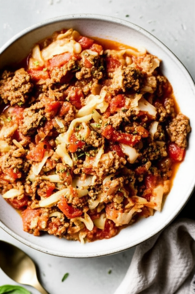 Beef With Cabbage And Tomatoes image