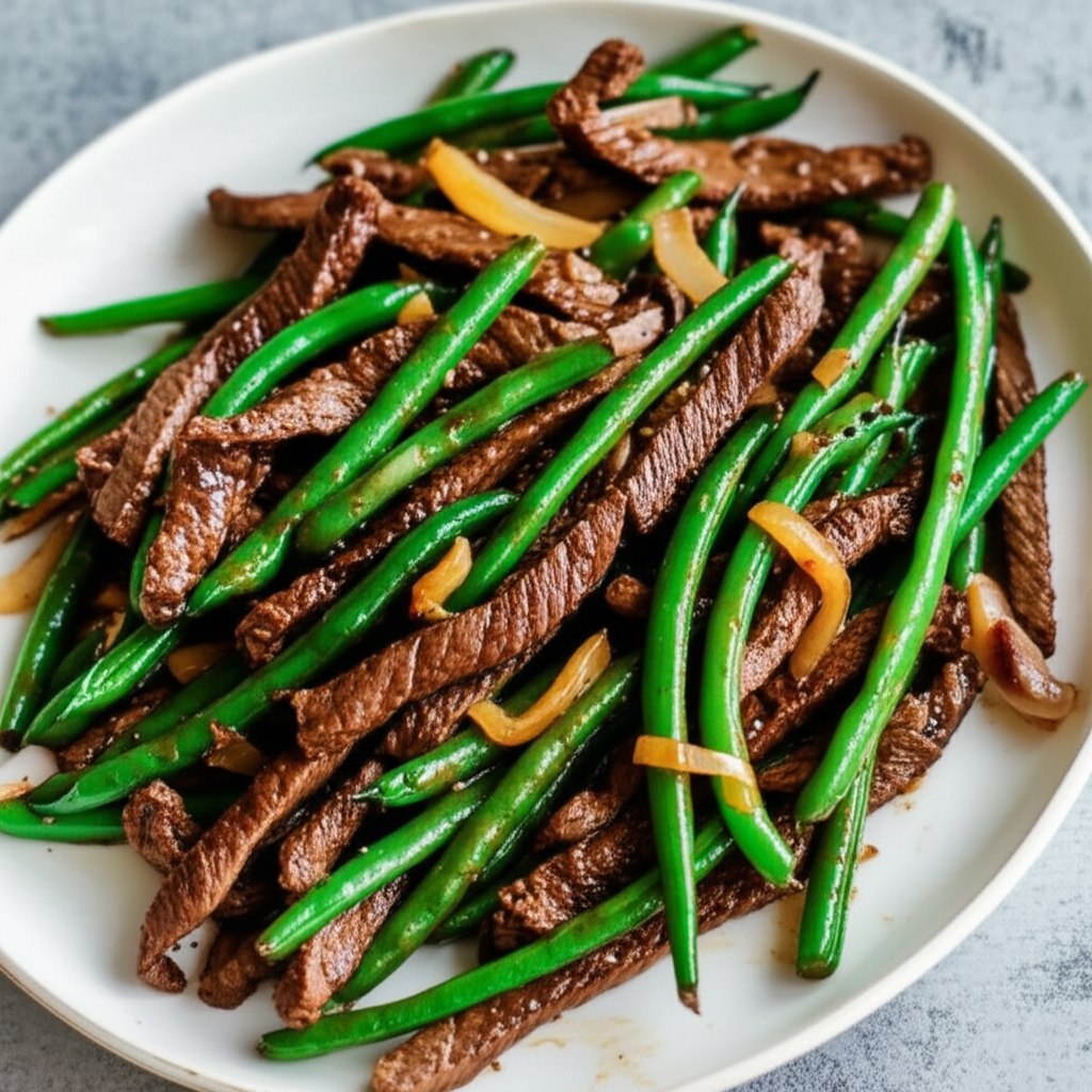 Beef With Green Beans image