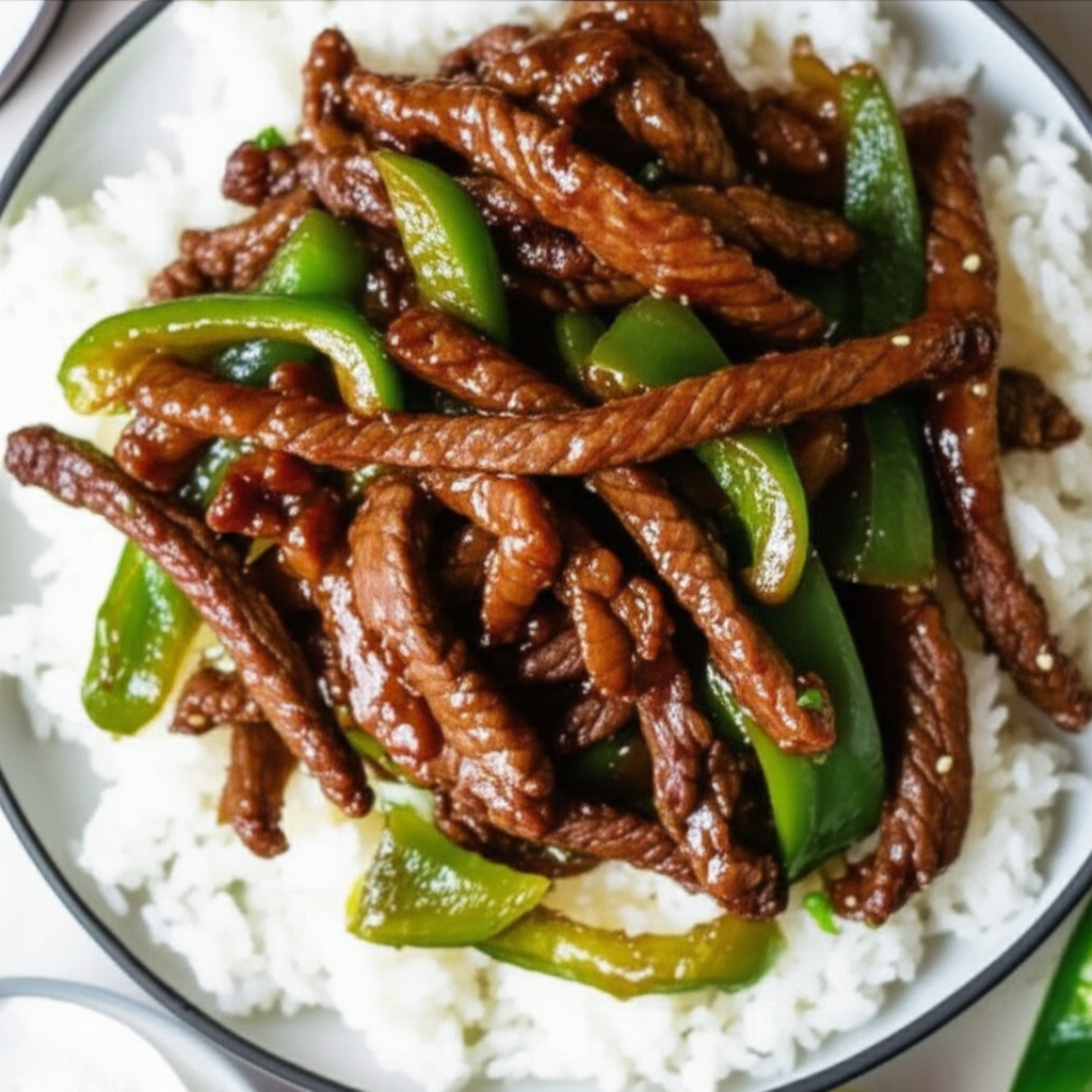 Beef With Green Peppers image