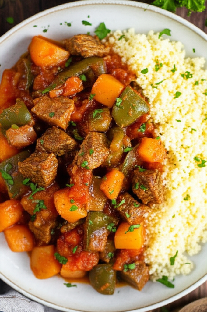 Beef With Peppers Tagine image