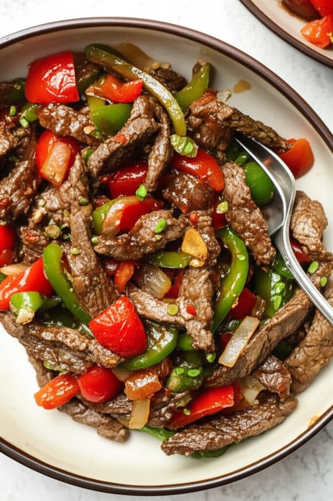 Beef With Tomato And Green Peppers image