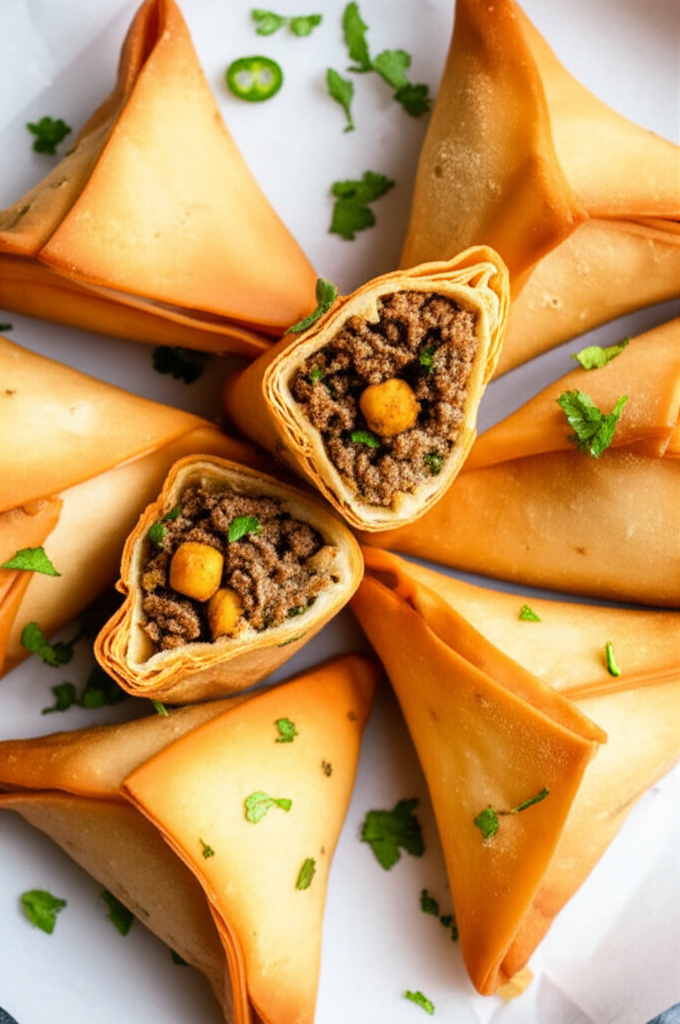 Beef Wonton Samosas image