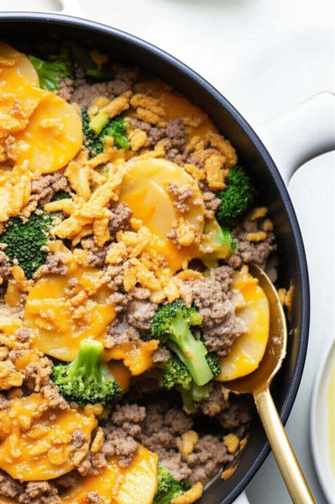 Beef Broccoli Potato Casserole image