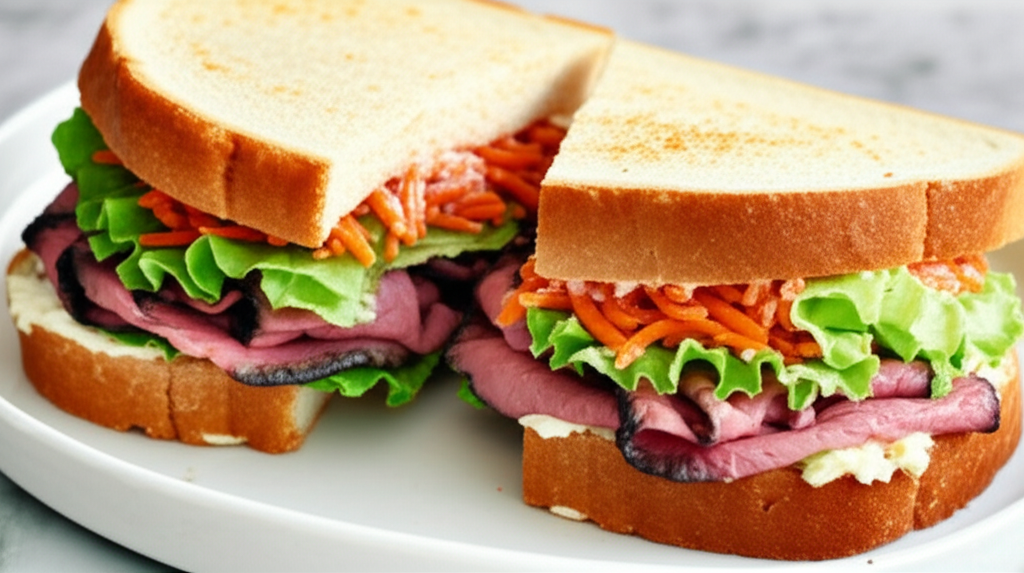 Beef Cheese And Carrot Sandwich image