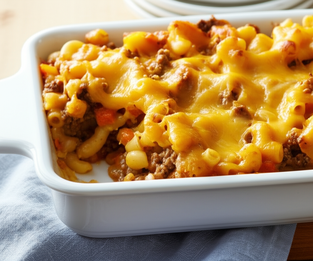 Beef Cheese And Noodle Bake image