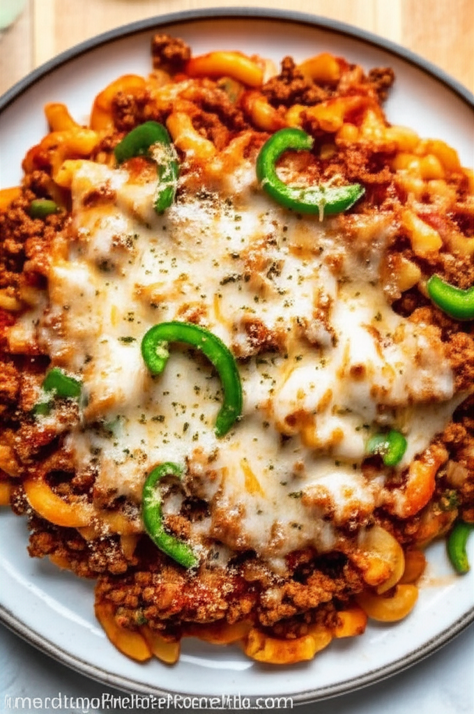Beef Macaroni And Tomato Casserole image
