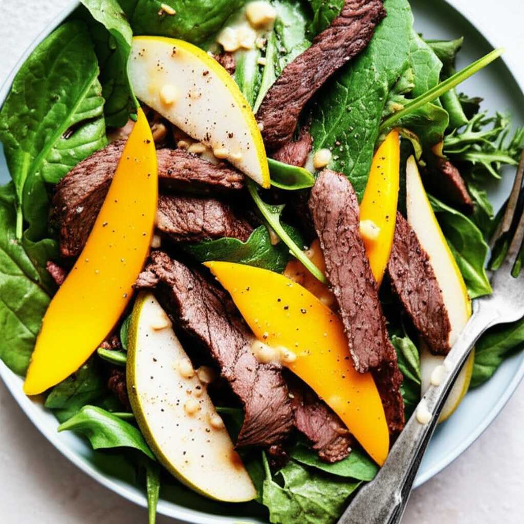 Beef Mango Pear Salad image