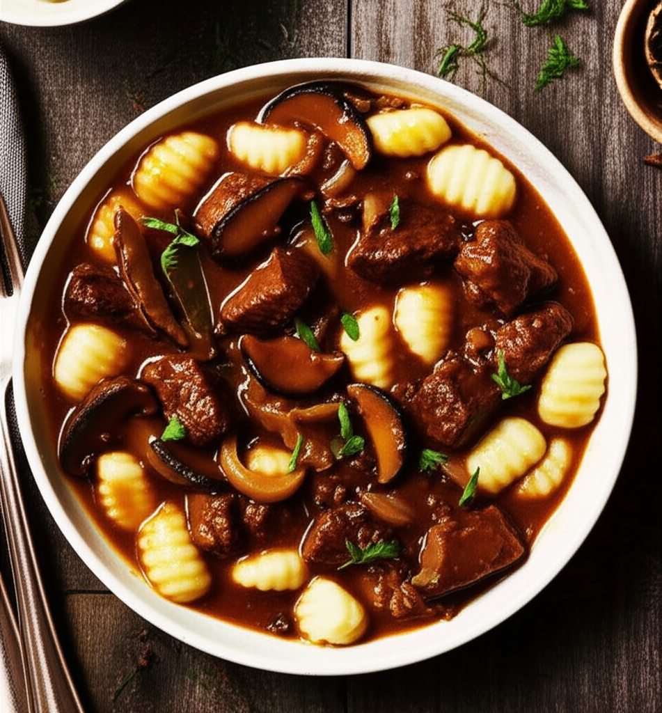 Beef Porcini And Onion Stew image