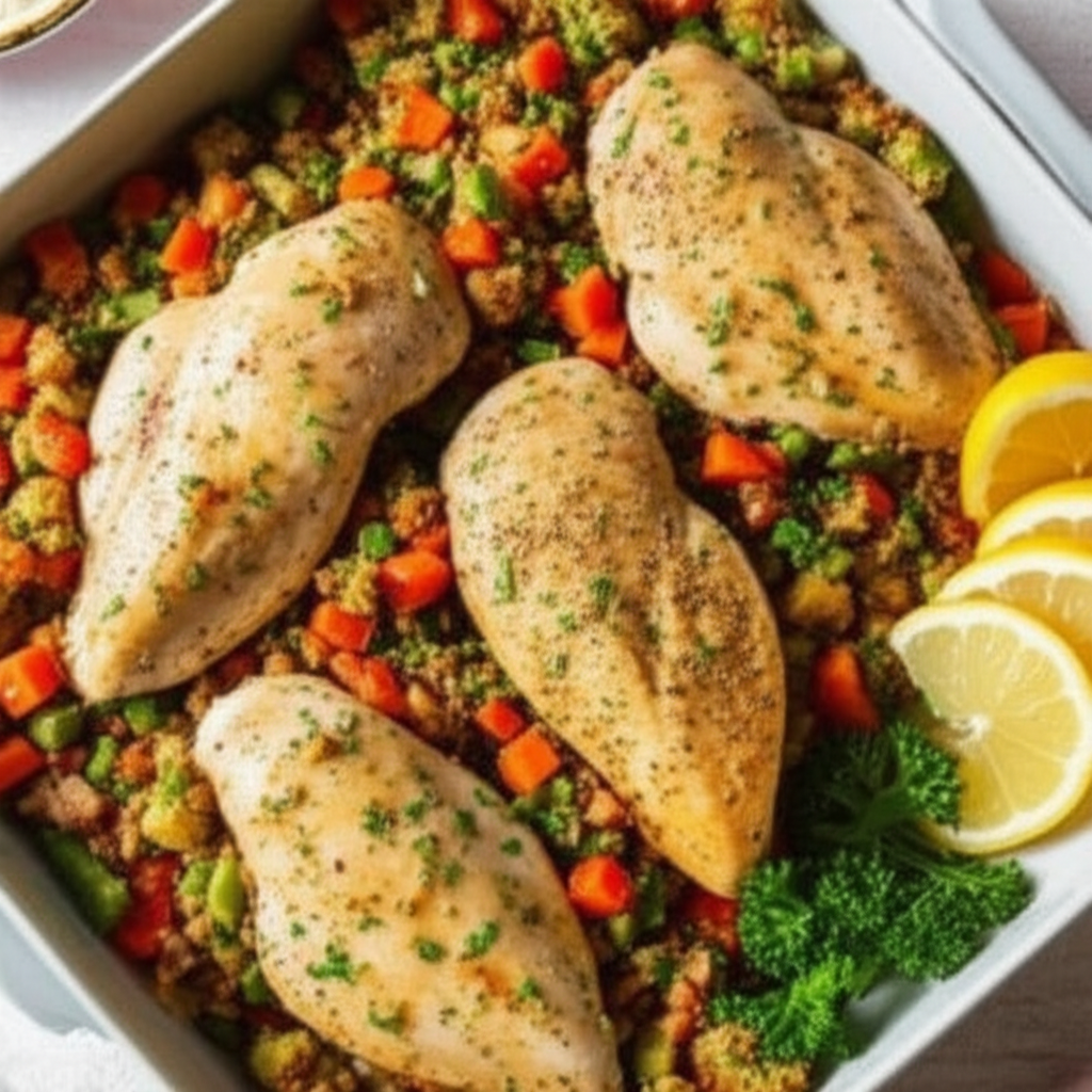 A Very Different Chicken And Stuffing image
