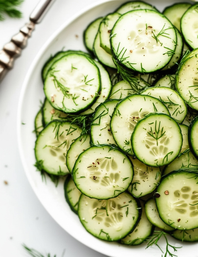 A Very Easy Cucumber And Fresh Dill Salad image