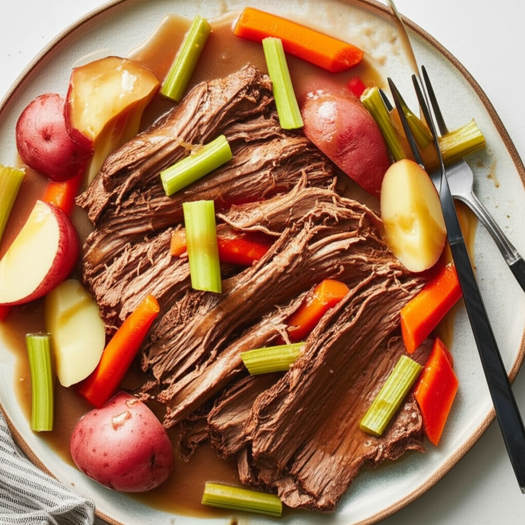 Beefy Onion Roast With Gravy image