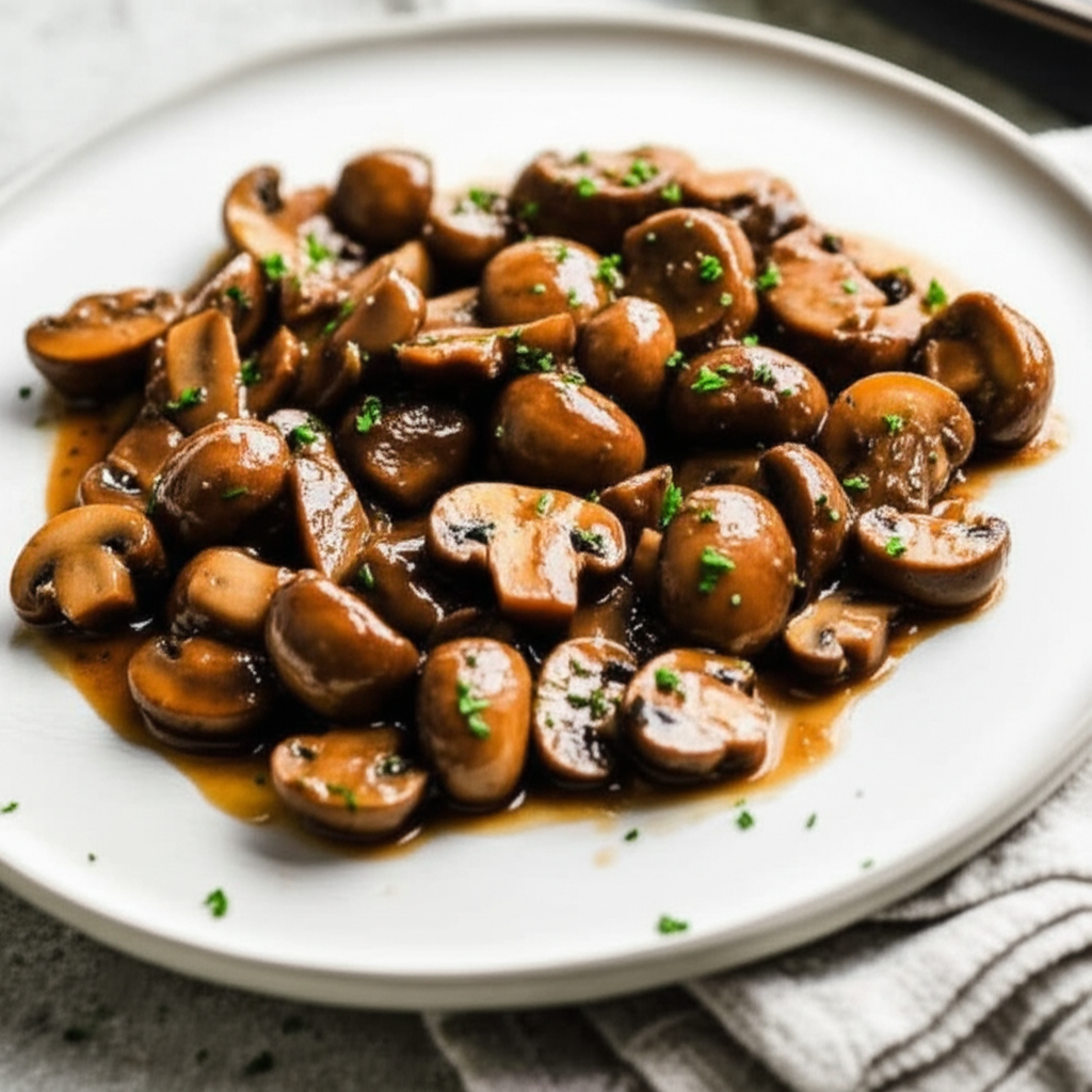 Beefy Steakhouse Mushrooms image