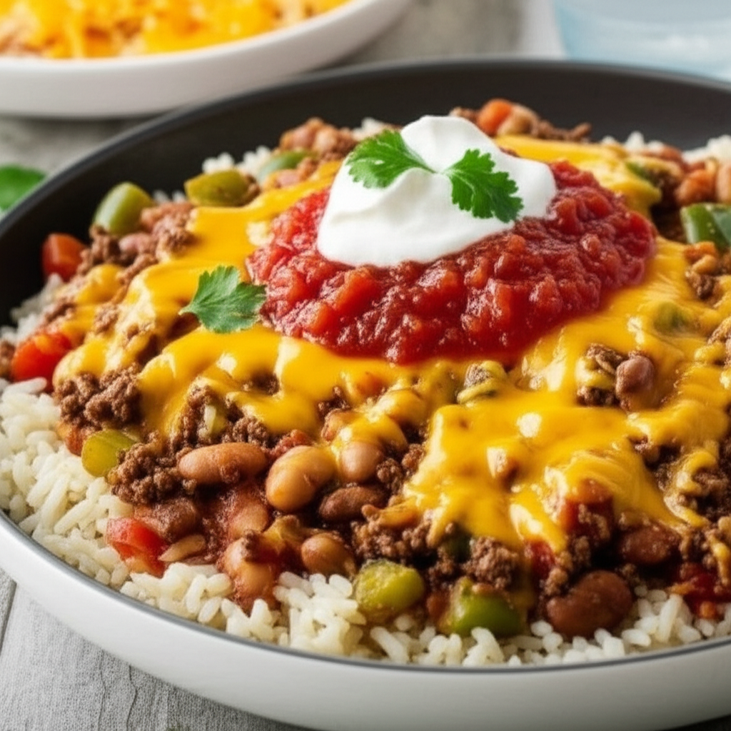 Beefy Tex Mex Skillet image