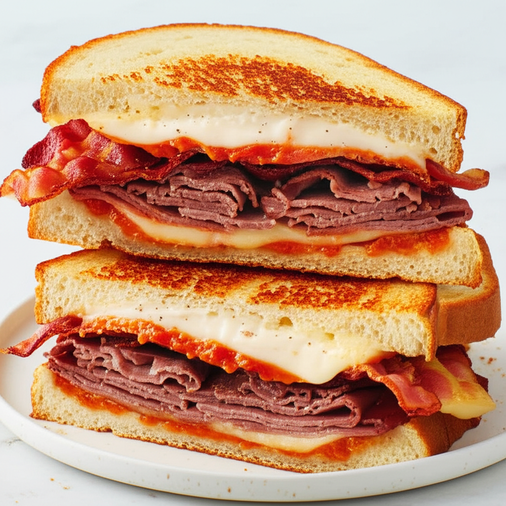 Beefy Tomato Sandwiches image
