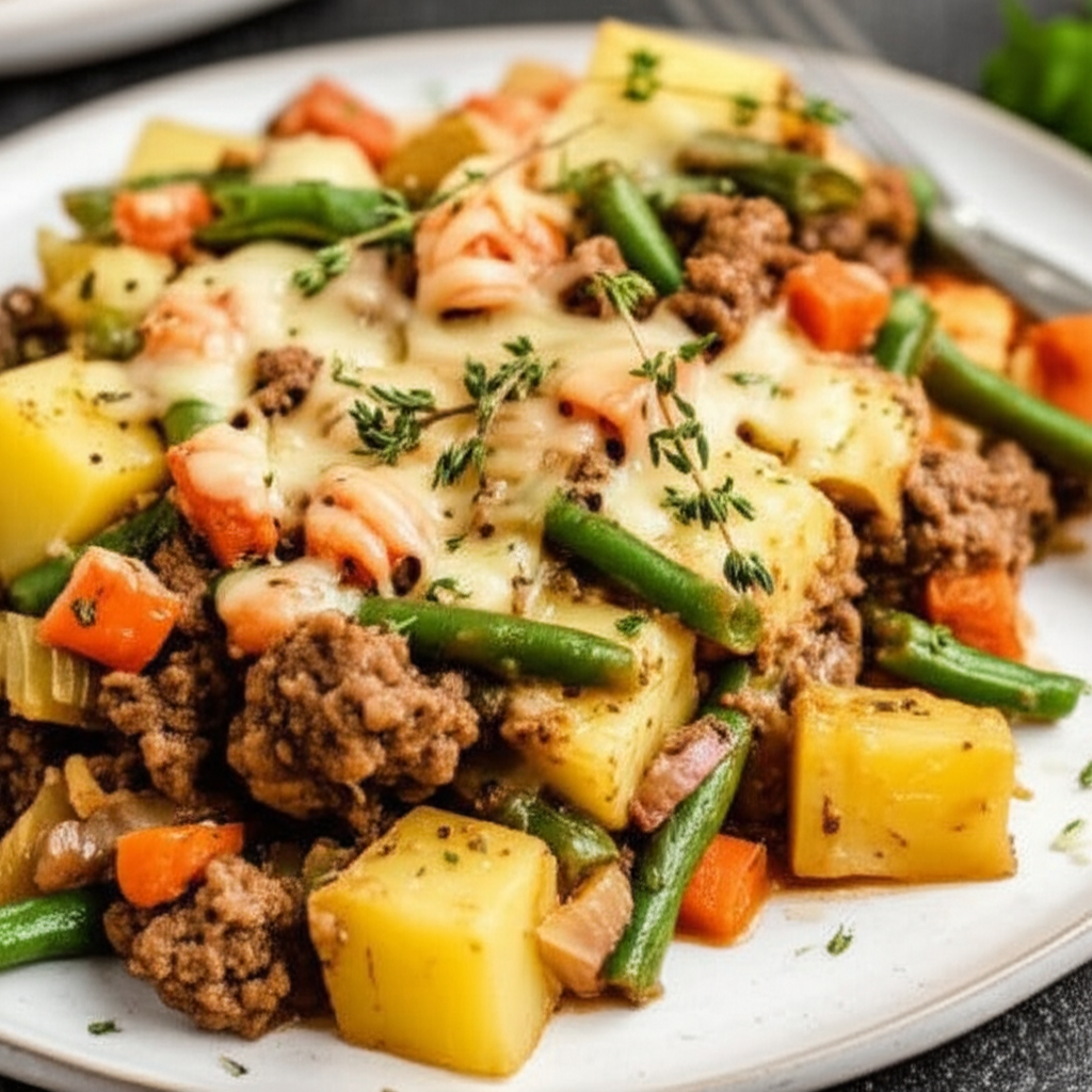 Beefy Vegetable Bake image
