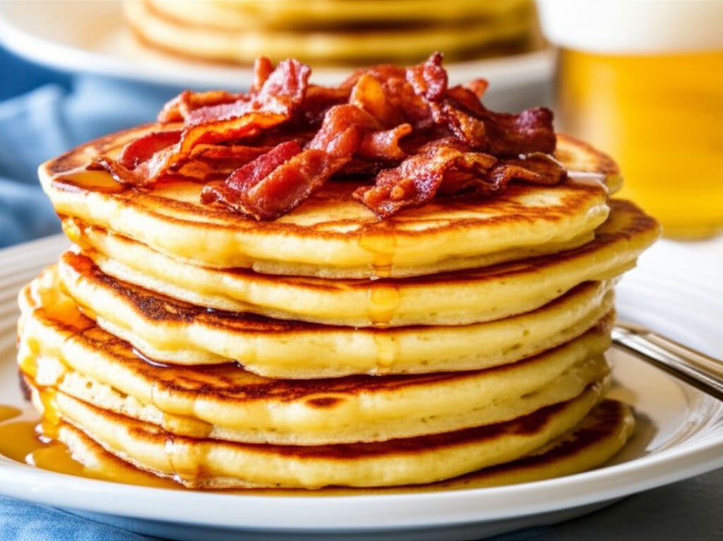 Beer And Bacon Mancakes image