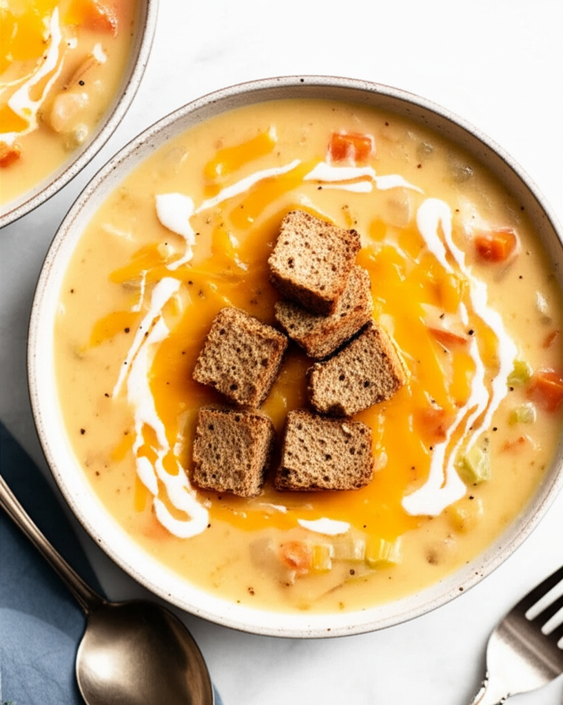 Beer And Cheese Potato Chowder Crock Pot image