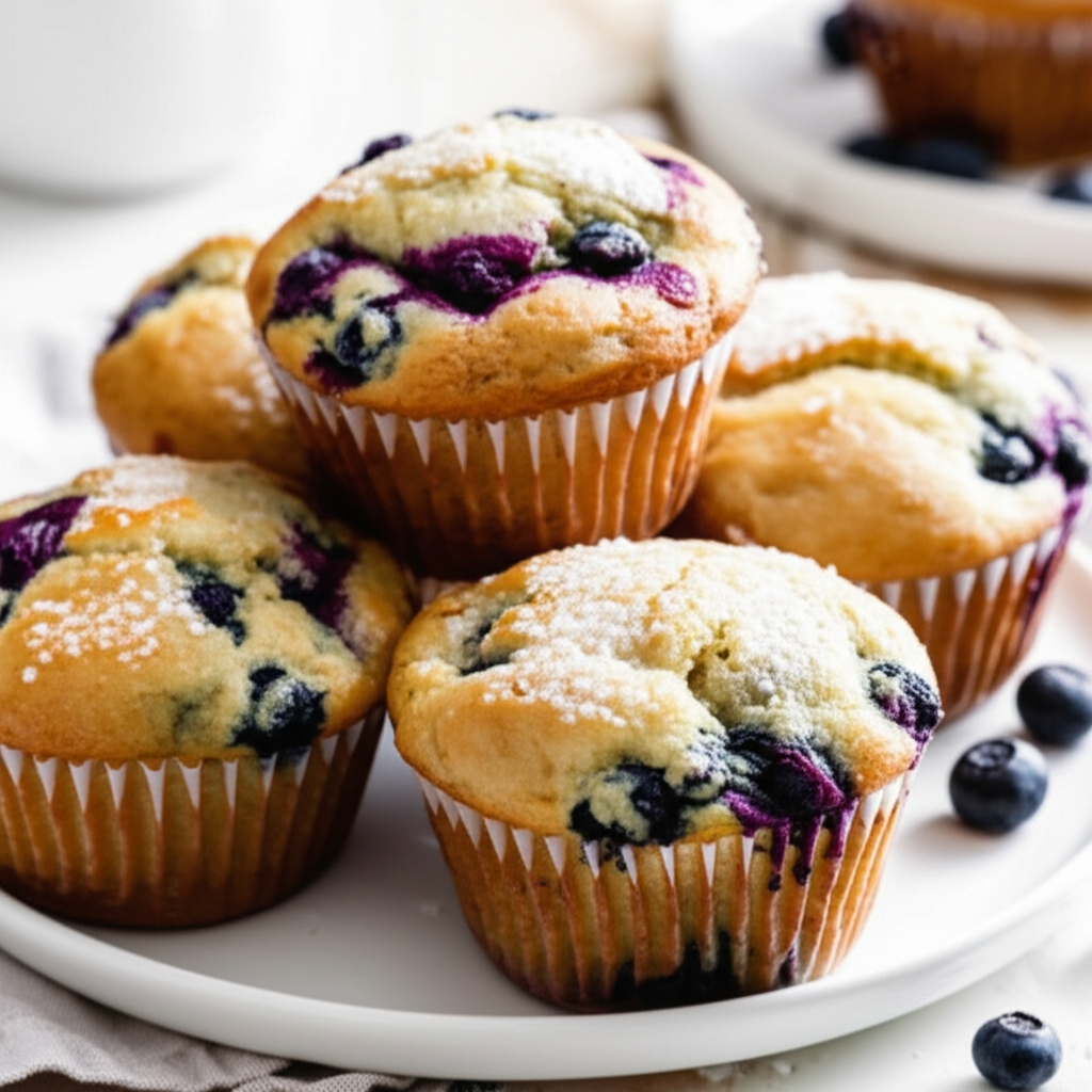 The Best Blueberry Banana Muffins image