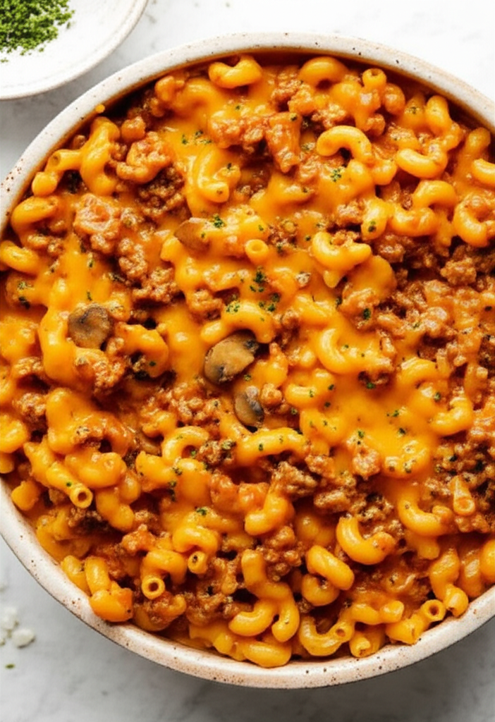A Weeknight Macaroni And Cheese Goulash image