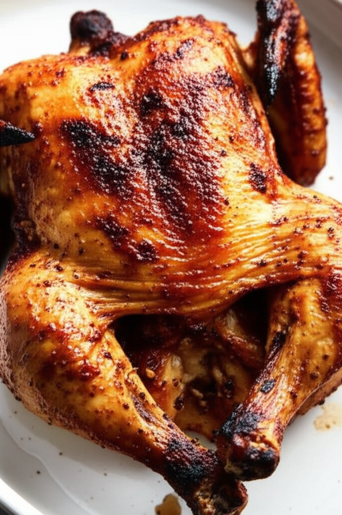 A Whole Chicken On The Grill image