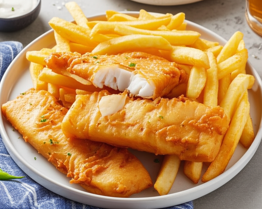 Beer Battered Fish For Fish N Chips image