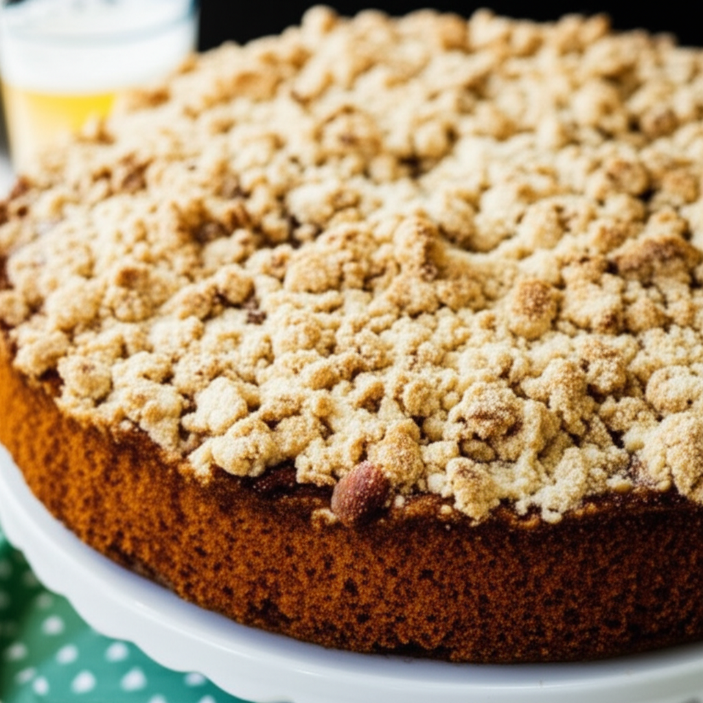 Beer Cake With Streusel Topping image