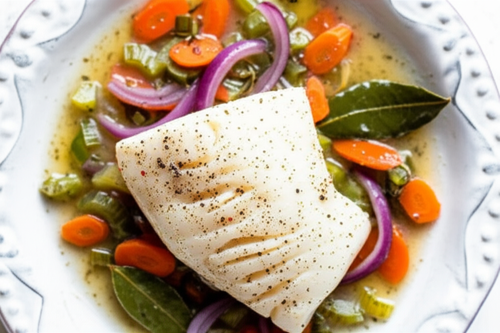 Beer Poached Halibut image