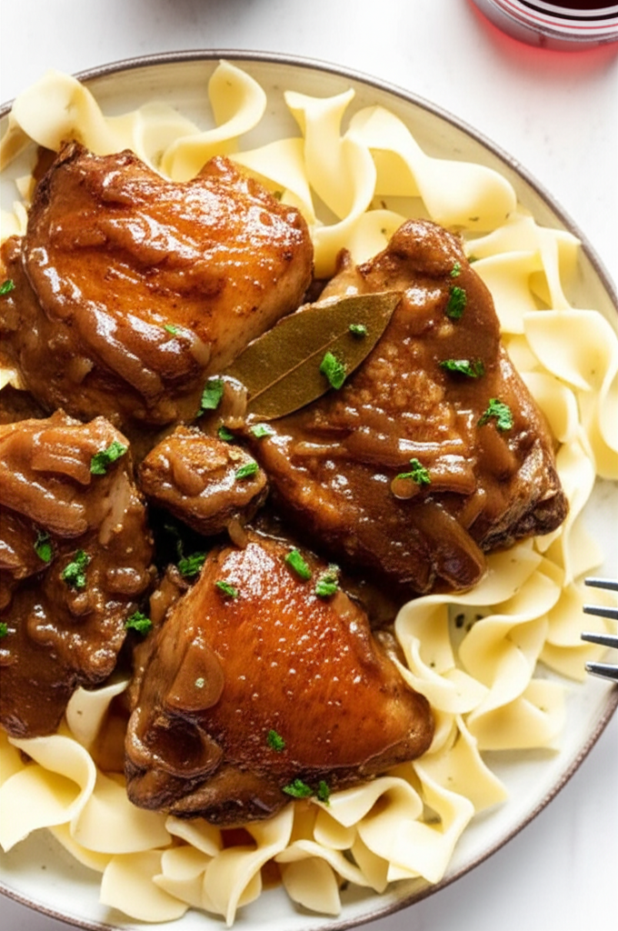 Beer And Onion Braised Chicken Carbonnade image