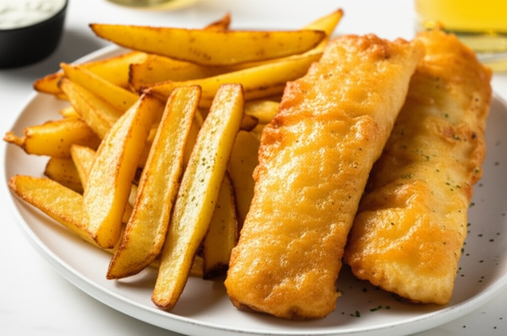 Beer Battered Fish And Chips image