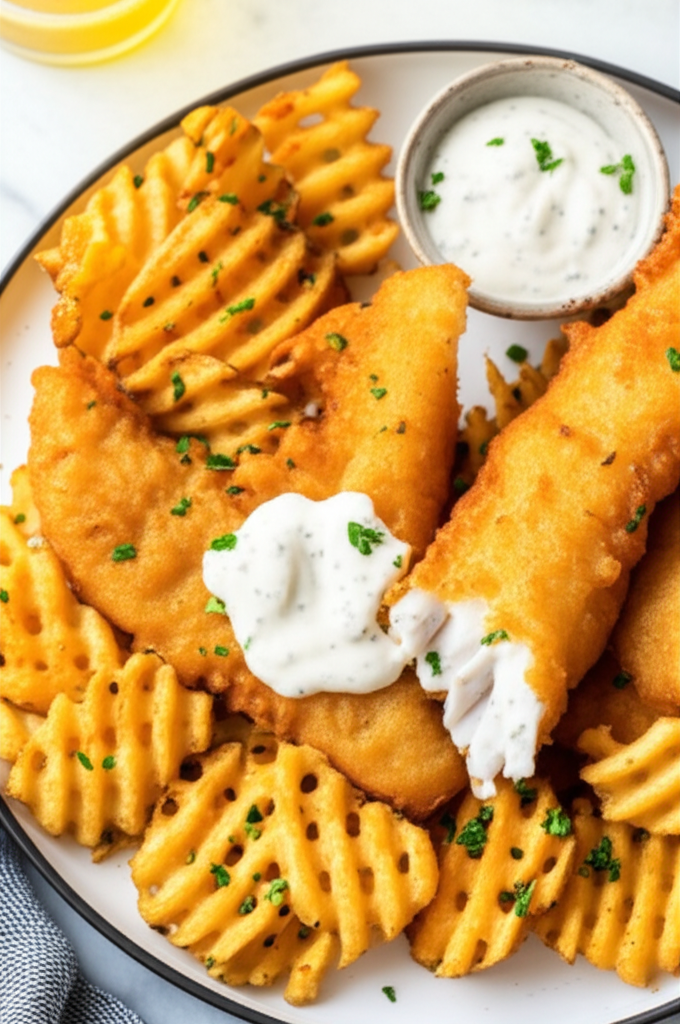Beer Battered Fish With Tartar Sauce image