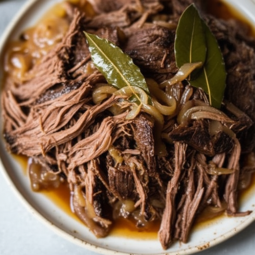 Beer Braised Beef And Onions image
