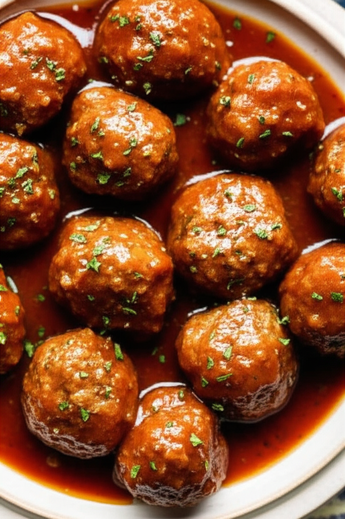 Beer Braised Meatballs image