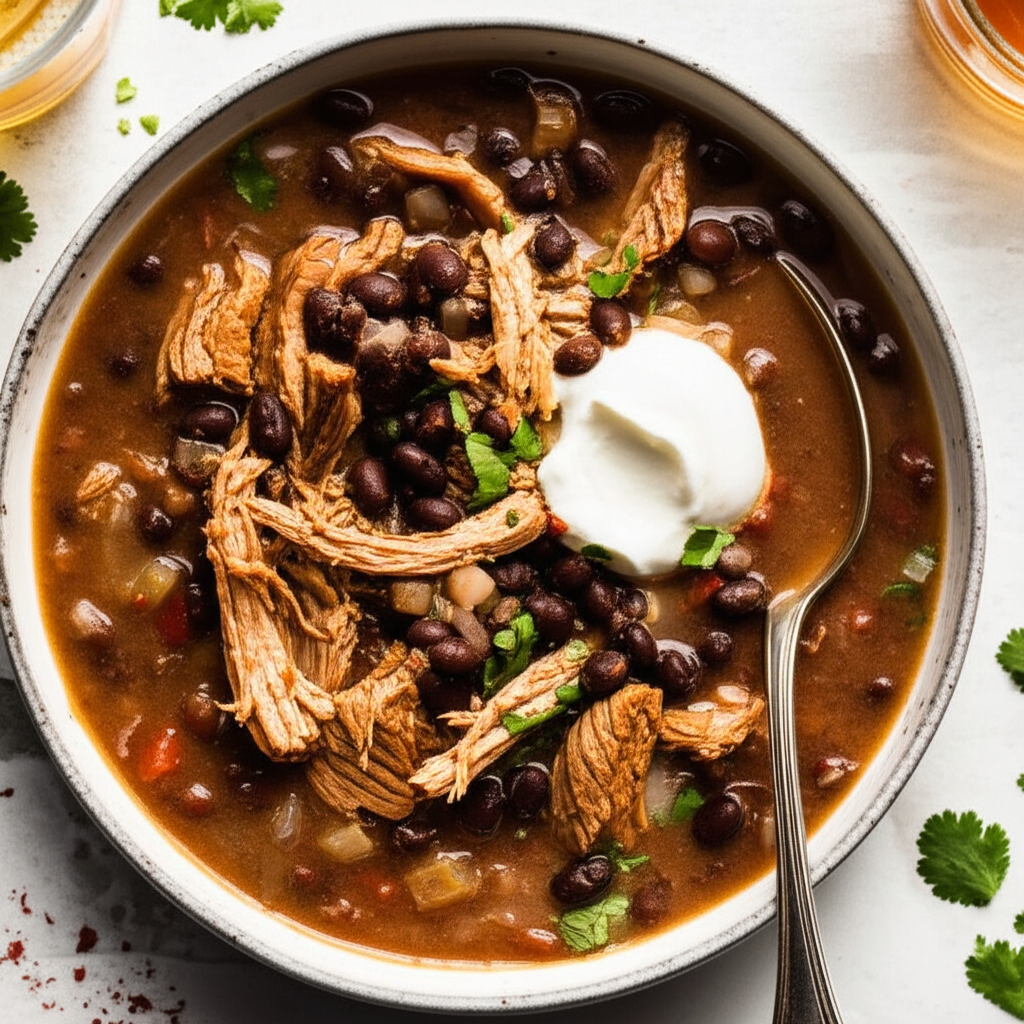 Beer Braised Pork And Black Bean Soup image