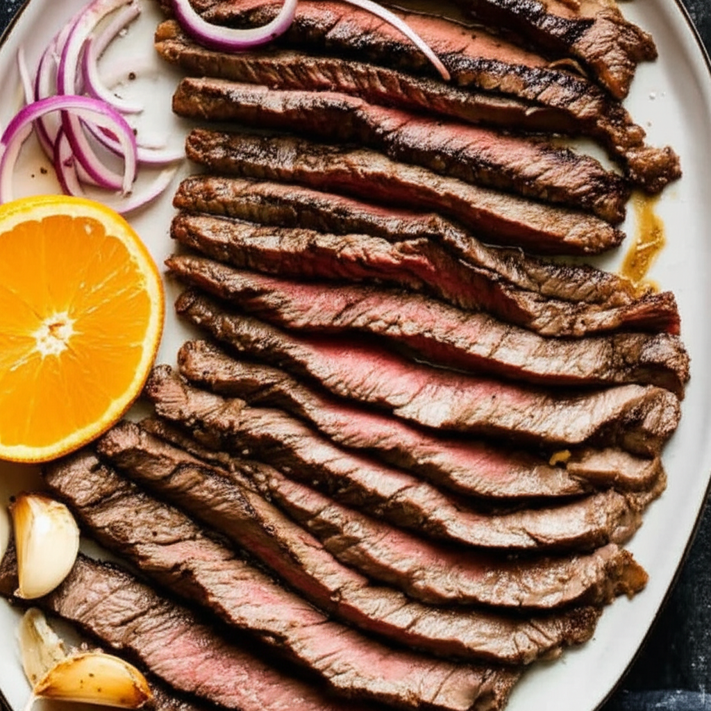 Beer Marinated Grilled Skirt Steak image