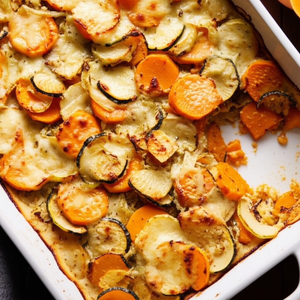 A Butternut Acorn Squash Gratin image