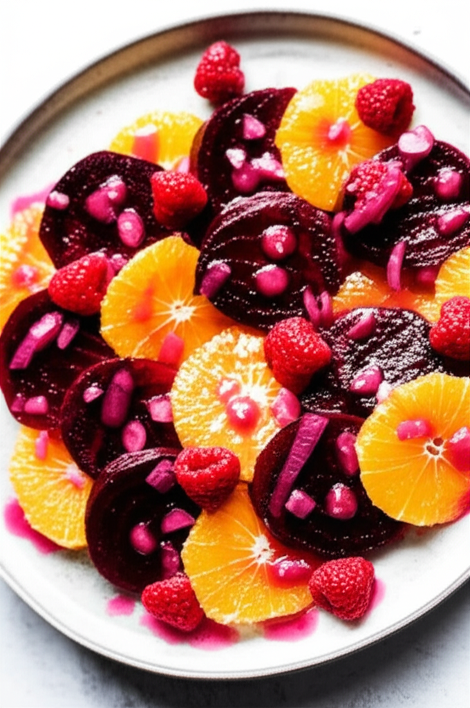 Beet Orange Salad With Raspberry Vinaigrette image
