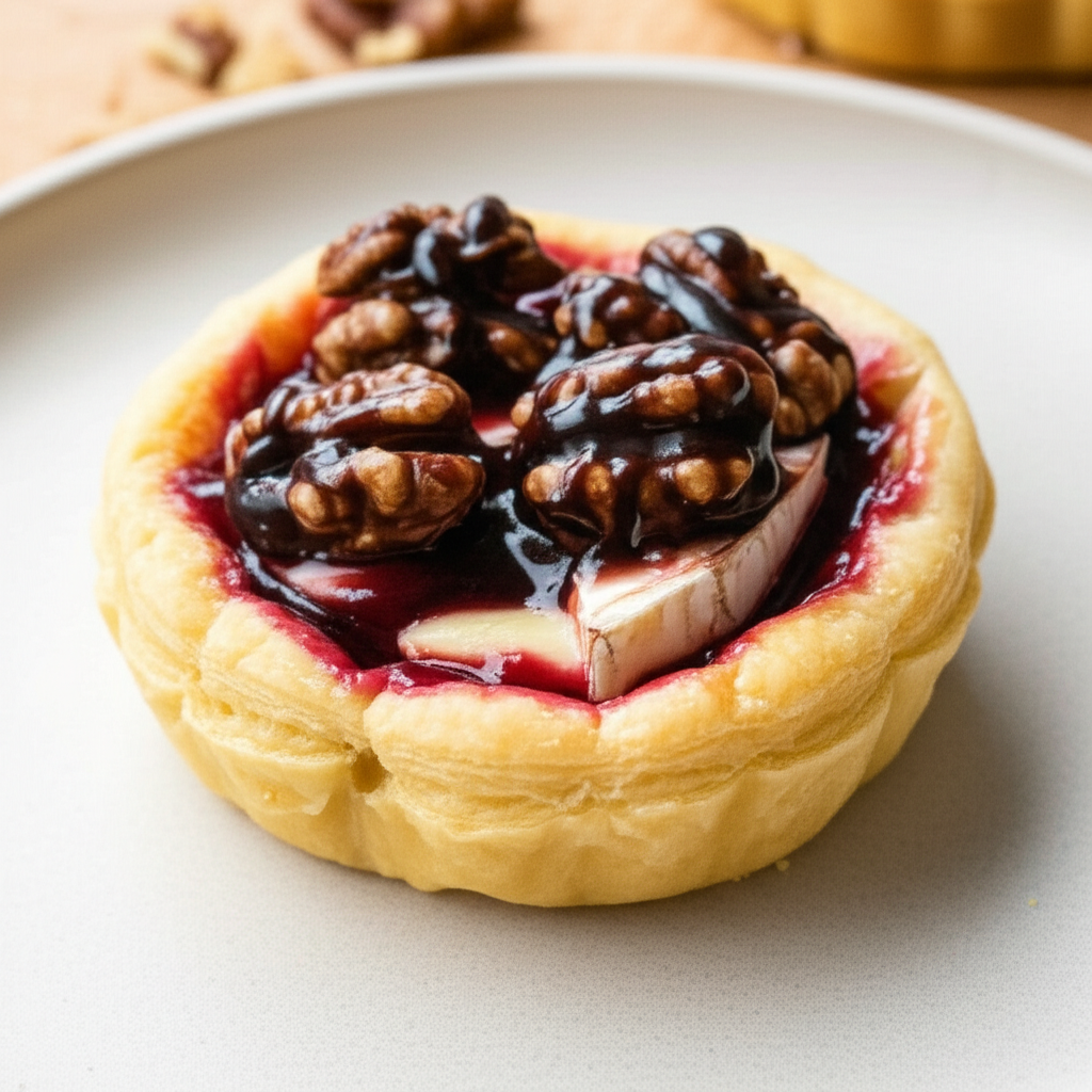 A 1 Black Cherry Brie Chocolate Walnut Tartlet A1 image