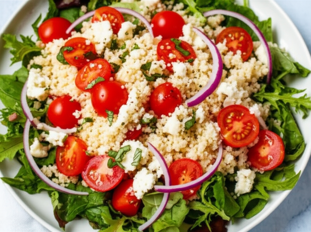 Tomato And Basil Couscous Salad image