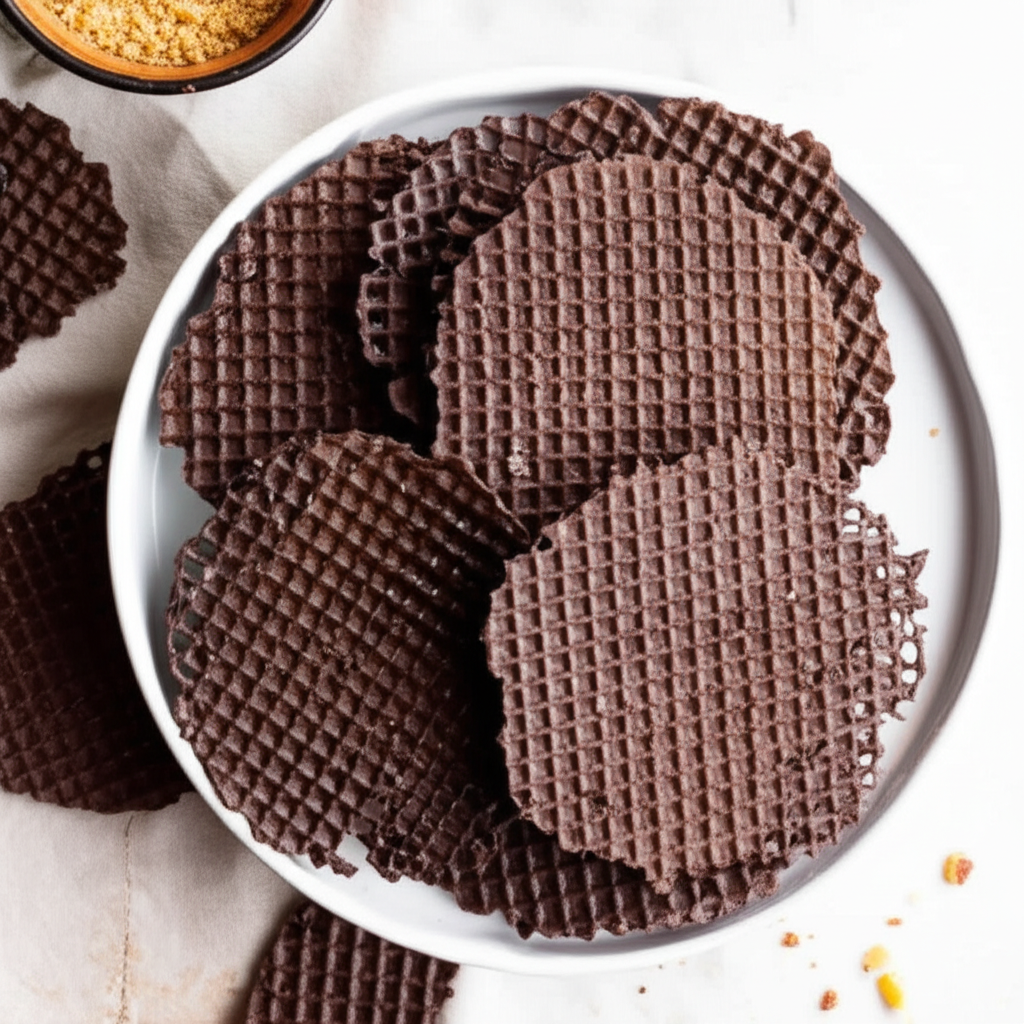 Belgian Chocolate Lace Wafers image