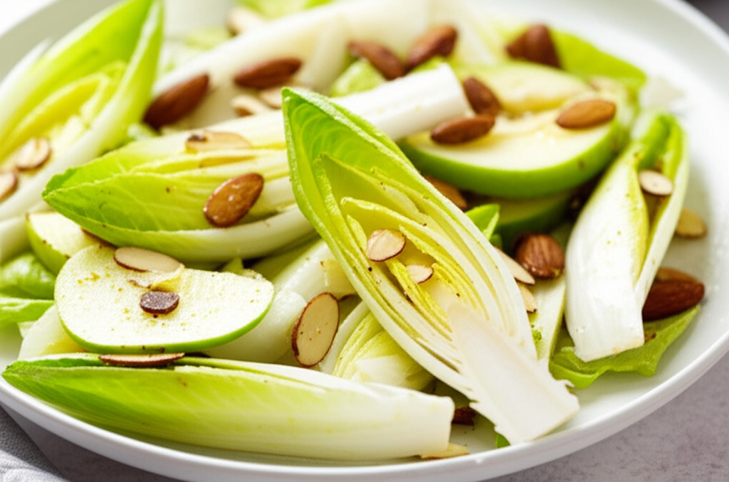 Belgian Endive Apple And Almond Salad image