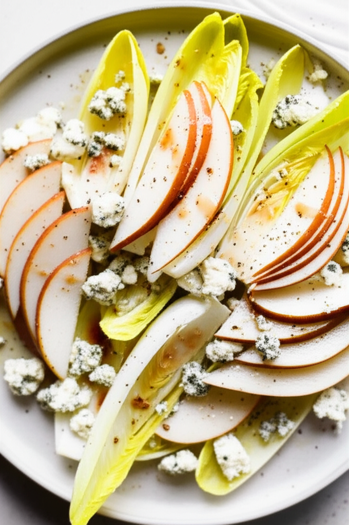 Belgian Endive Blue Cheese And Pear Salad image