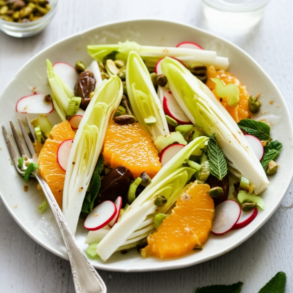 Belgian Endive Orange And Date Salad image