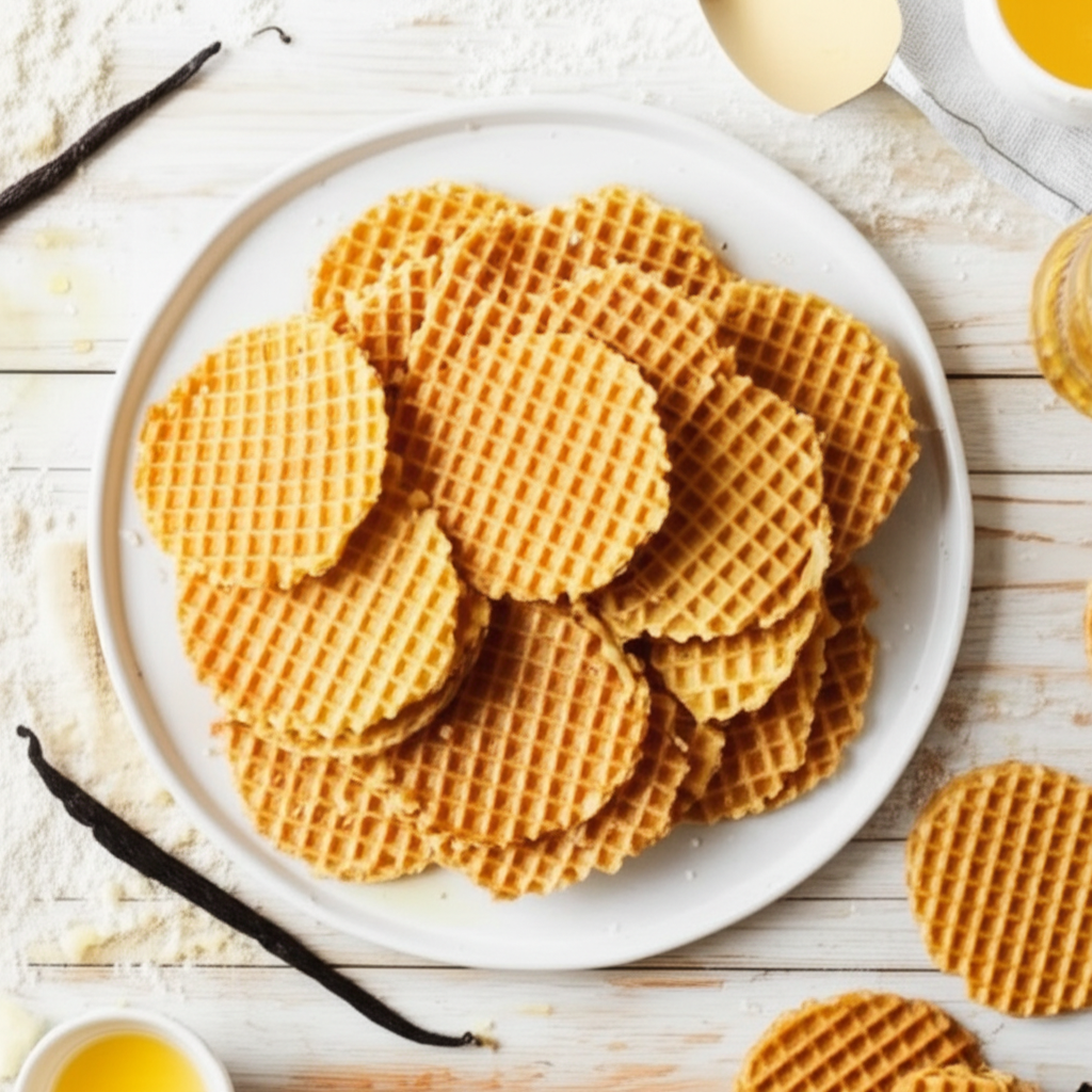 Belgian Lukken Waffle Cookies image