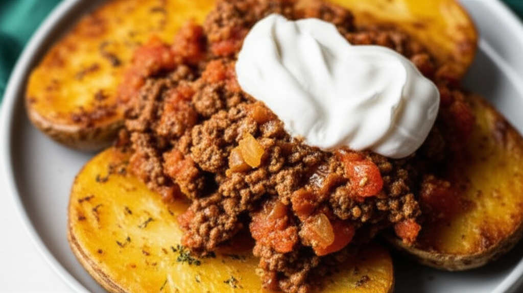 Belize Beef On Spiced Potatoes image