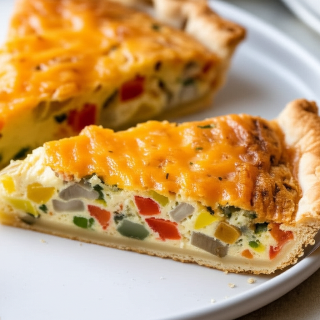 Bell Pepper Onion Quiche image