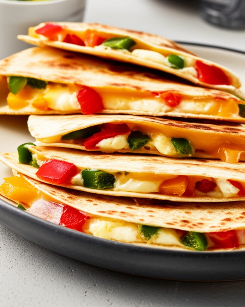 Bell Pepper And Cream Cheese Quesadillas Vegetarian image