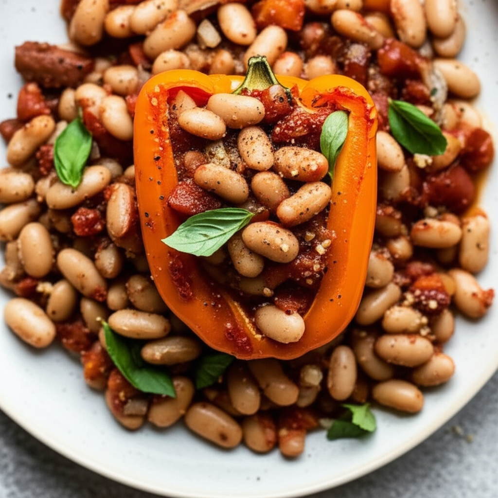 Bell Pepper With Navy Beans image
