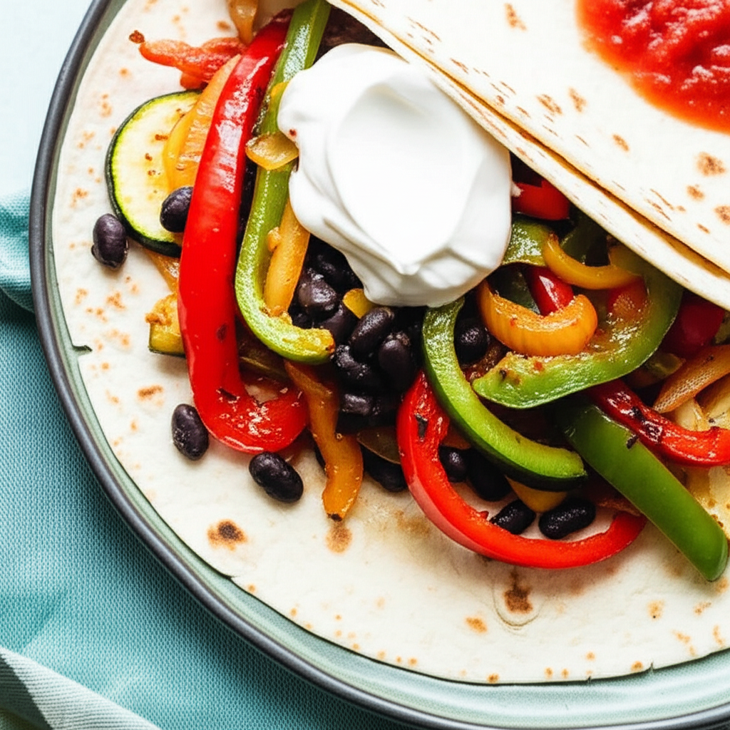 Bell Pepper Zucchini Fajitas image