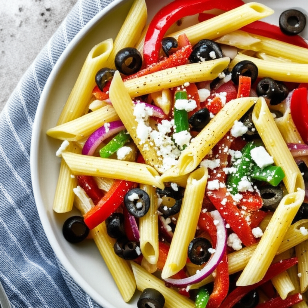 Bell Peppers And Pasta image
